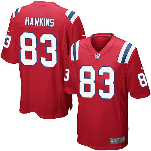 Youth Elite Lavelle Hawkins Nike Jersey Red Alternate - #83 NFL New England Patriots